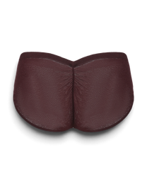 BSZN Crystal Veil V-Sculpt Brief — Dark red back product view.