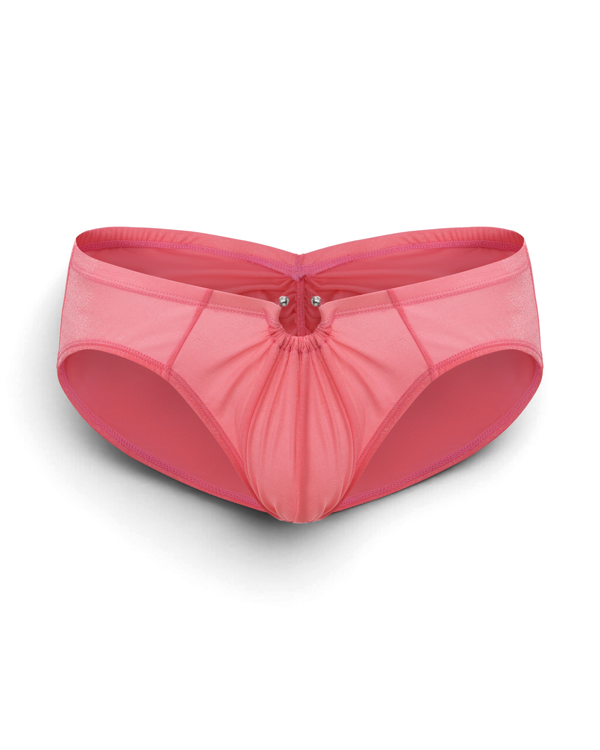 BSZN Shimmer Horseshoe Ring Brief — Pink front product view.