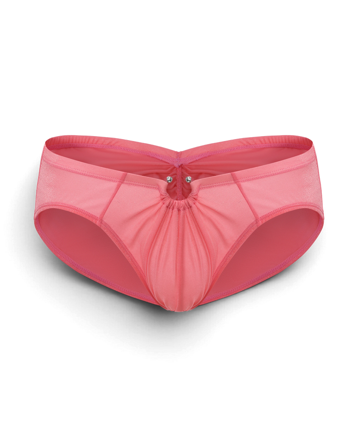 BSZN Shimmer Horseshoe Ring Brief — Pink front product view.