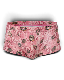 BSZN Wild Kiss Open-Back Trunk — Pink front product view.