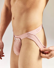Strapped Cutout Ribbed Jockstrap