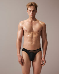 Layered Lace Mesh Brief