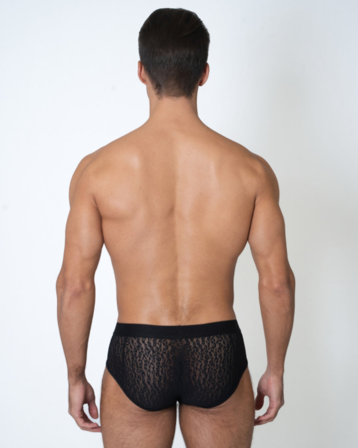 Sheer Leopard Mesh Brief
